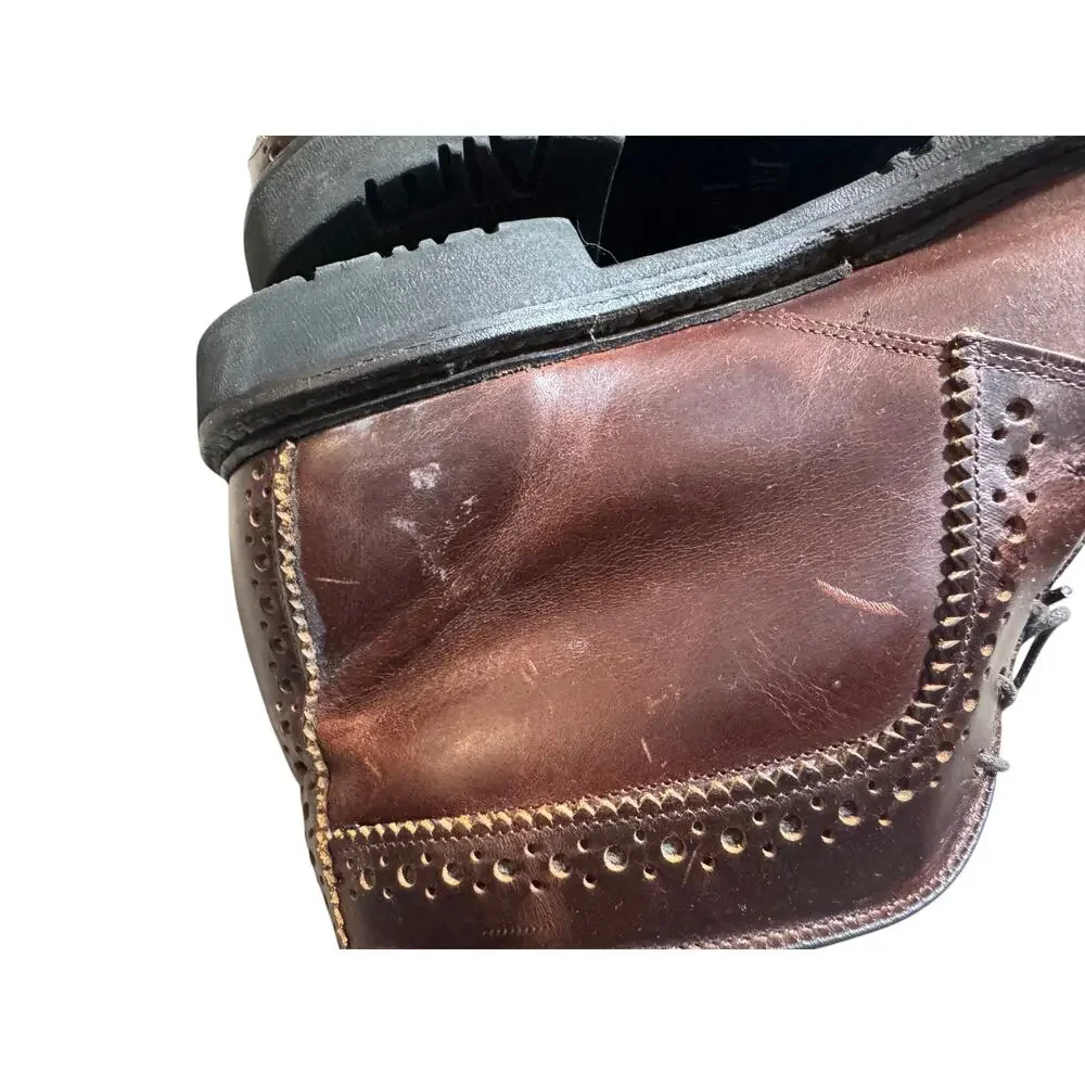 Allen Edmonds Bellevue Chukka Ankle Boots Men's 10 Brown Leather Brogue Outdoor